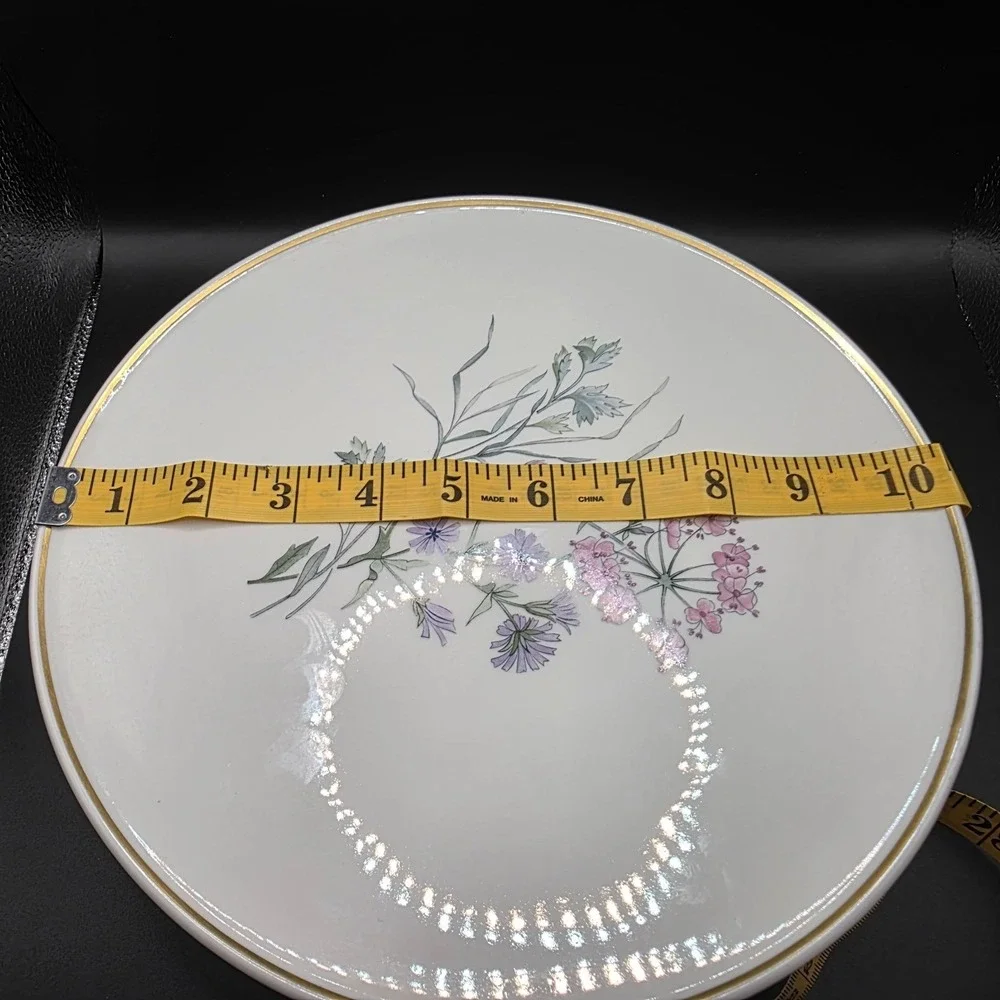 Vintage Richard Ginori Italian‎ Primavera 9 in Pedestal Cake Stand Floral  Italy